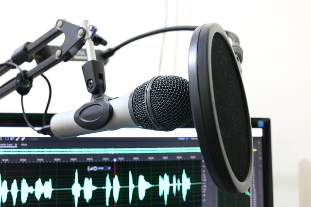 Estúdio de gravação de podcast profissional